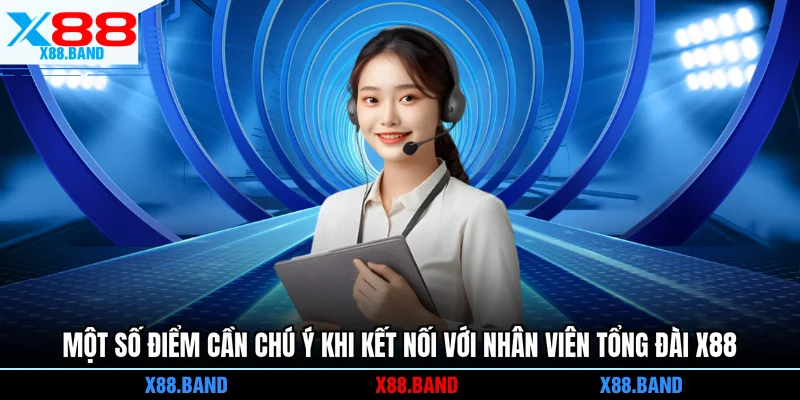 Một số điểm cần chú ý khi kết nối với nhân viên tổng đài X88