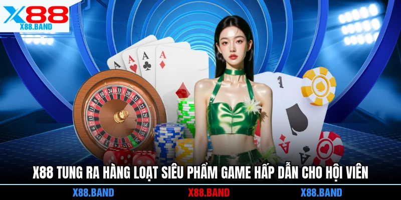 X88 tung ra hàng loạt siêu phẩm game hấp dẫn cho hội viên